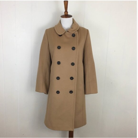J. Crew Vintage HO 2006 100% Wool Peacoat Coat Size 4 - Picture 7 of 12